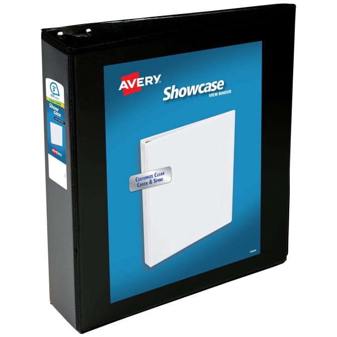 Avery Showcase Economy View Binder 460 Sheet Capacity Black
